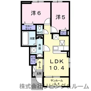 千葉県銚子市垣根町1【アパート】の間取り