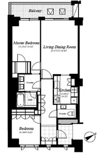 麻布第一マンションズ【4階】の間取り