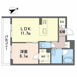 シャーメゾン ノア【3階】の間取り