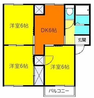 神奈川県小田原市中里【アパート】の間取り