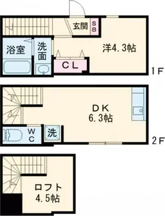 ハーミットクラブハウス自由が丘の間取り