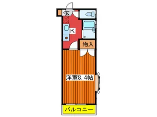 天貝第2コ-ポ【1階】の間取り