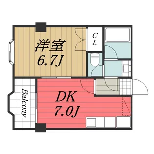 千葉県千葉市稲毛区緑町1【マンション】の間取り