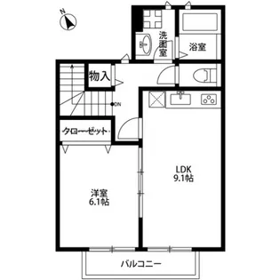 アスピリアオトワ【2階】の間取り