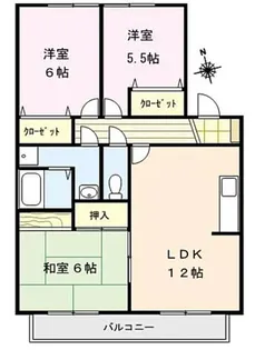グリーンタウン津留崎【2階】の間取り