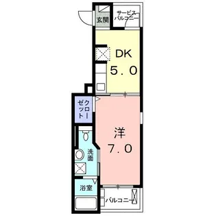 宮城県仙台市宮城野区白鳥2【アパート】の間取り