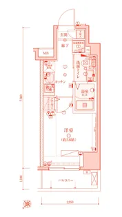 リヴシティ横濱宮元町【5階】の間取り