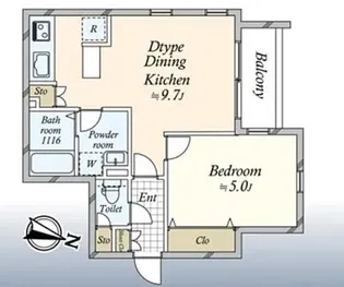 東京都品川区上大崎3【マンション】の間取り