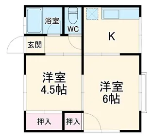 渡辺コーポ【2階】の間取り