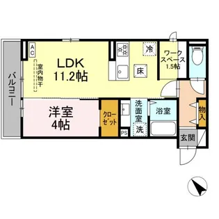 GranCiel【1階】の間取り