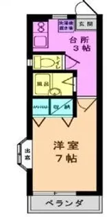 東京都小金井市本町3【アパート】の間取り