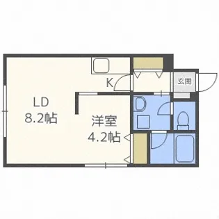 北海道札幌市西区発寒四条5【マンション】の間取り