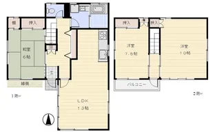東京都渋谷区幡ヶ谷3【一戸建】の間取り