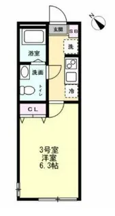 アルファ井土ヶ谷【1階】の間取り