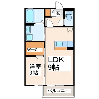 ラフィーネII【1階】の間取り