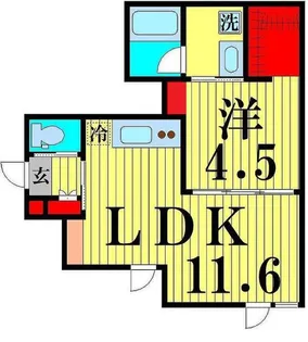 アリュイッテ青井【2階】の間取り