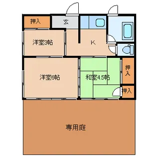 茨城県水戸市若宮1【一戸建】の間取り