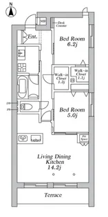 ザ・カリフォルニアレジデンス【1階】の間取り