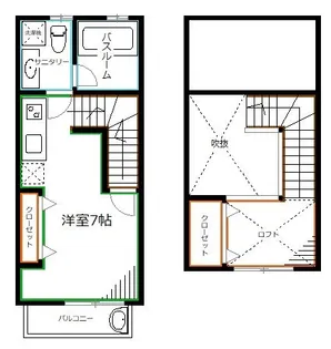 クークルブ久我山【2階】の間取り
