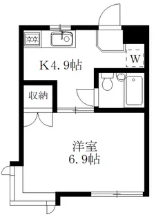 フェリース目黒本町【2階】の間取り