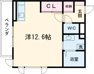スタブリテラス桑名【2階】の間取り