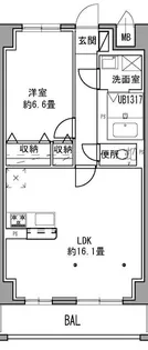 栃木県宇都宮市南大通り3【マンション】の間取り
