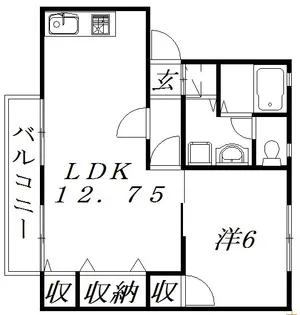 静岡県浜松市中央区半田山5【アパート】の間取り