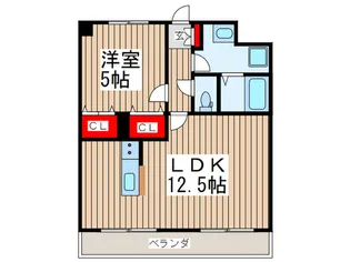 コバビレッジD棟【2階】の間取り
