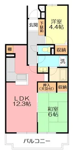 ヒルズ南戸塚3号棟【6階】の間取り