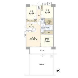 ウィズ志木南(0004295)【1階】の間取り