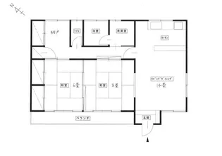 山梨県笛吹市春日居町鎮目【一戸建】の間取り