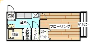 メゾンハガ【2階】の間取り