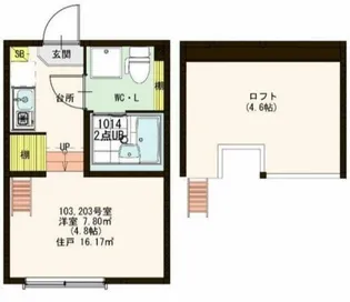 Forward Field 羽田【1階】の間取り