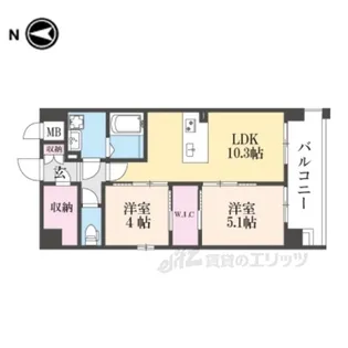 LiveCasa千本今出川【3階】の間取り