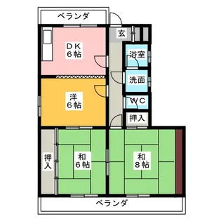 加藤コーポ【3階】の間取り