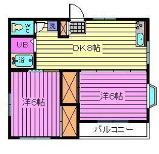 サンハイツ大成【2階】の間取り