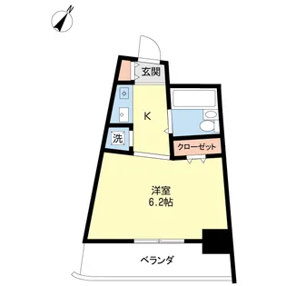 ユーセンス【8階】の間取り