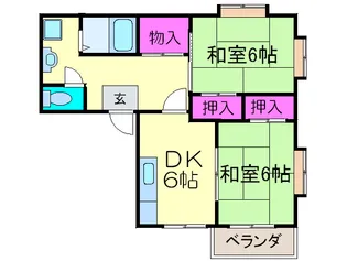 LKフレンスィダ-2番館【1階】の間取り