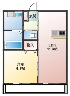 ファビュラス・リガード【3階】の間取り
