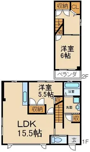 クレオ東町【1階】の間取り