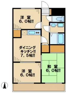 サンセヴィラージュ【1階】の間取り