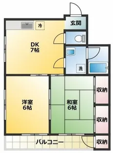 カーサ城山【4階】の間取り