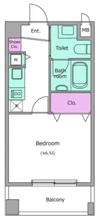 レジディア新川【2階】の間取り