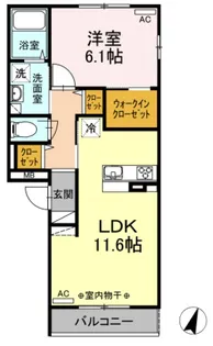 ヴューテラス寺尾の森A【3階】の間取り