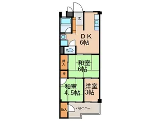 成徳グリ-ンハイツ【3階】の間取り