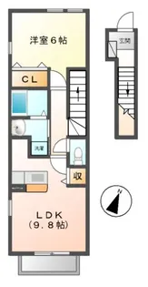 プティ・シャトー【2階】の間取り