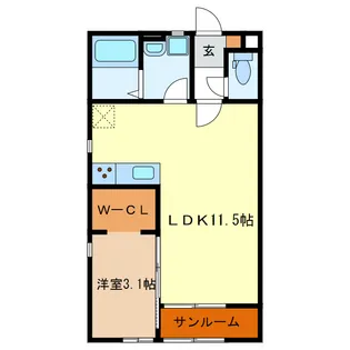 La Vita【1階】の間取り