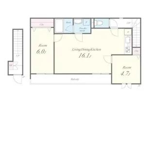 セントレ クレール【2階】の間取り