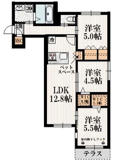 Tiamat【1階】の間取り