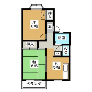 アーバンハイツ C棟【1階】の間取り